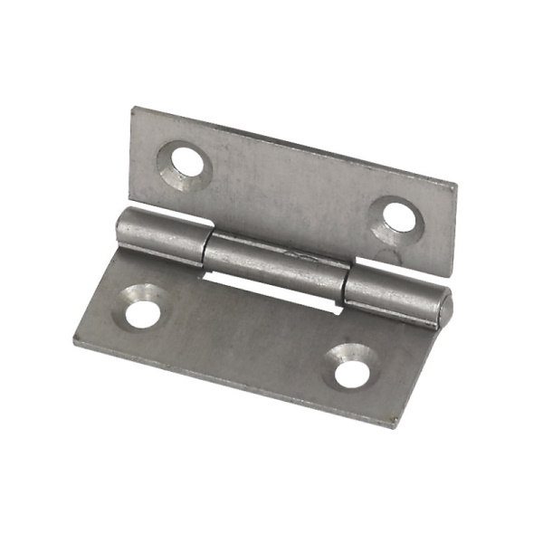Steel Fixed Pin Butt Hinges Self Colour 38mm x 36mm Pair