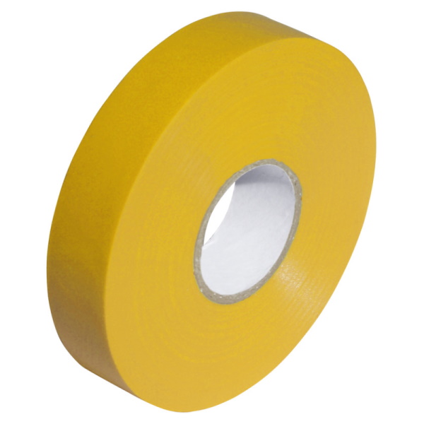 PVC Insulating Tape Yellow 19mm X 20m