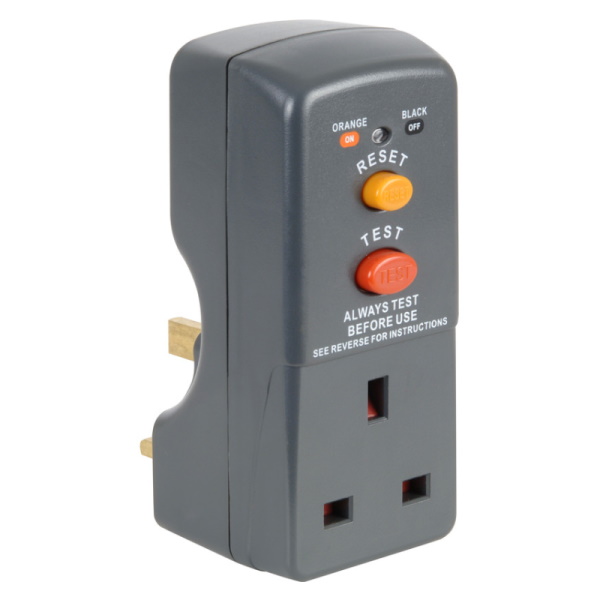 Single Socket Power Safety Cut-Out RCD Adaptor