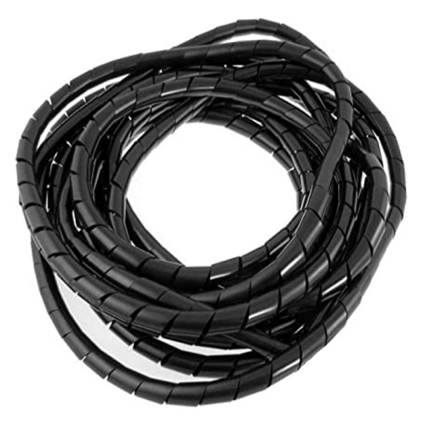 Black Plastic 2mm Spiral Binding Wrap (Per 0.5Mtr)