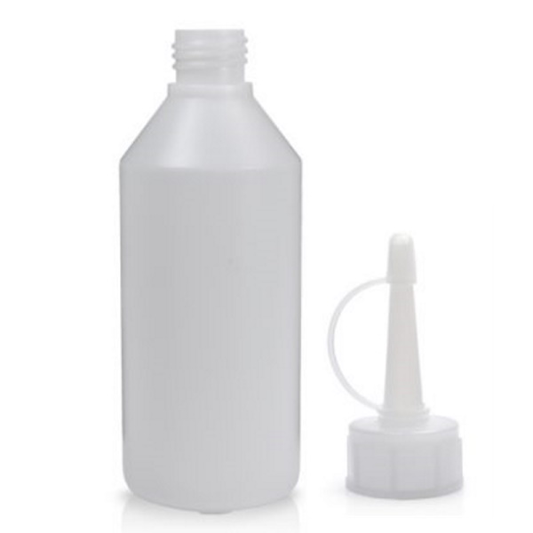 250ml HDPE Bottle with 28mm Glue Style Spout