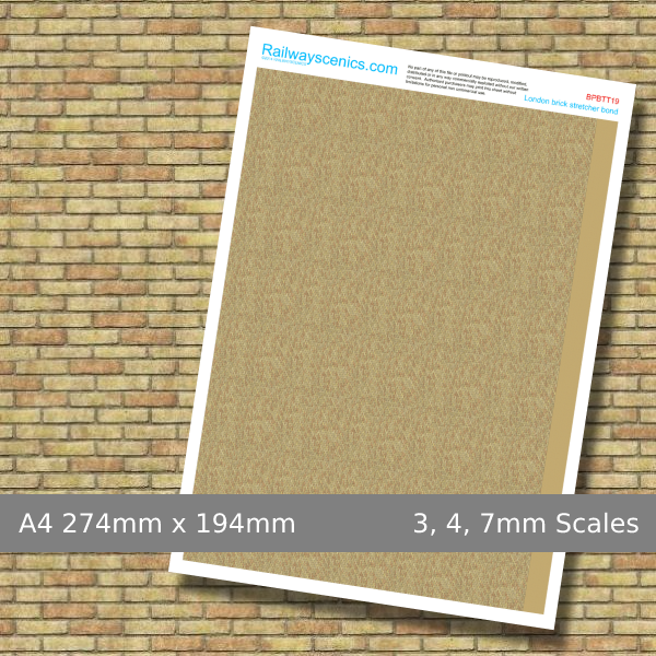 London Brick Paper Texture Sheet Download