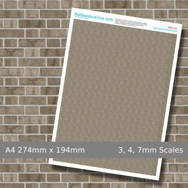 Light Brown Brick Flemish Bond Texture Sheet Download