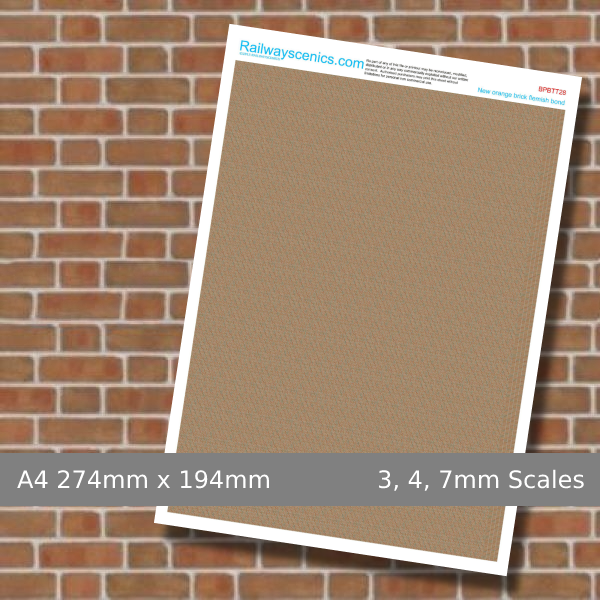 New Orange Brick Flemish Bond Texture Sheet Download