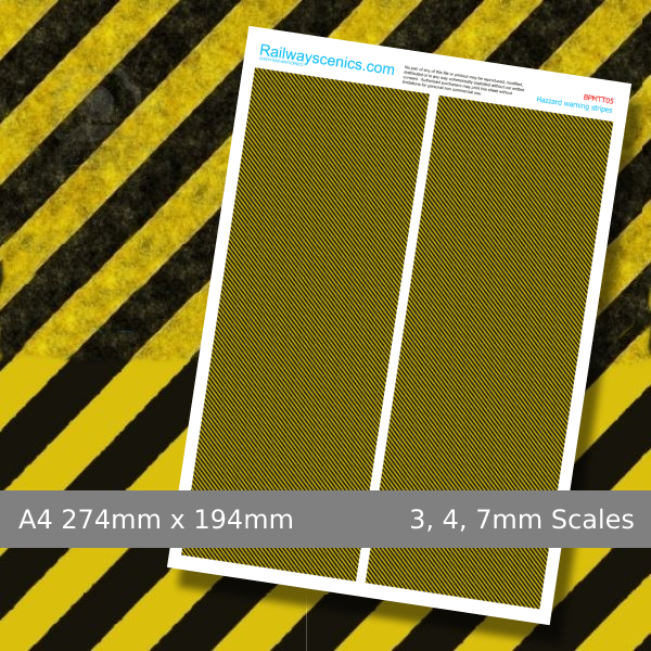 Hazard Warning Stripes Texture Sheet Download