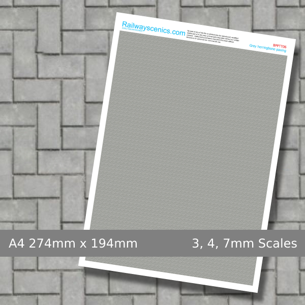 Grey Herringbone Paving Texture Sheet Download