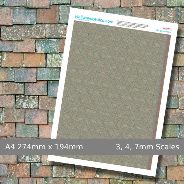 17 SHEETS WEATHERED SLATE ROOF TILE o GAUGE embossed TEXTURED paper 20cmx28 ## 