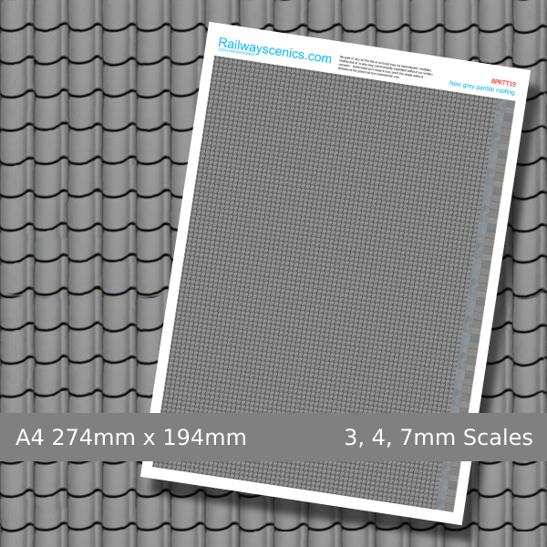 New Grey Pantile Roof Tile Texture Sheet Download