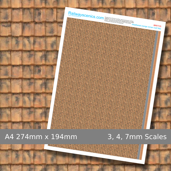 Weathered Orange Roman Roof Tiles Texture Sheet Download