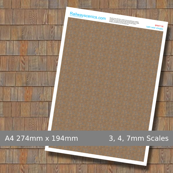 Light Cedar Shingles Texture Sheet Download