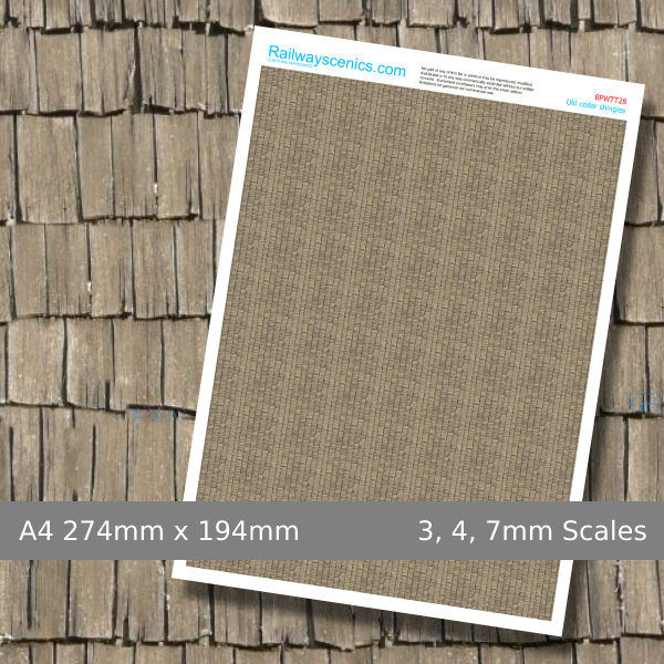 Old Cedar Wood Shingles Texture Sheet Download
