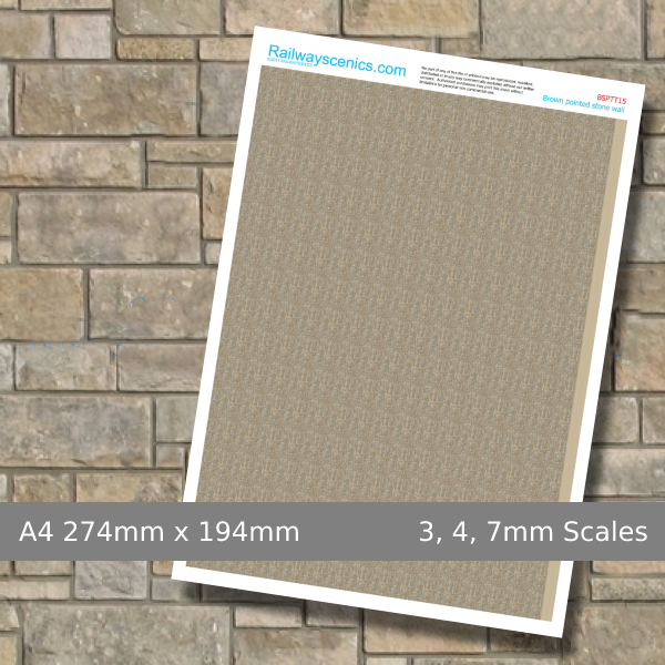 Brown Pointed Stone Walling Texture Sheet Download