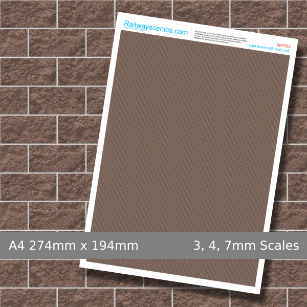 Light Brown Split Block Walling Texture Sheet Download