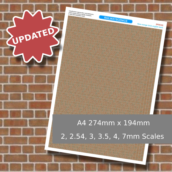 New Orange Brick English Bond Texture Sheet Download