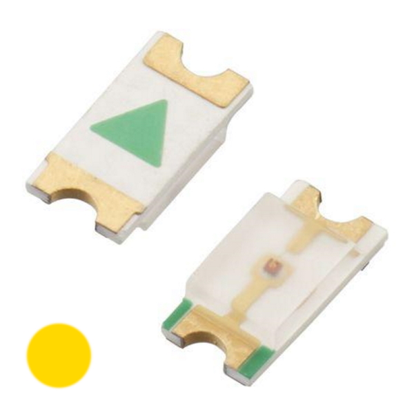 0603 (1608 metric) Yellow Surface Mounting LED 1.6mm x 0.8mm x 0.6mm