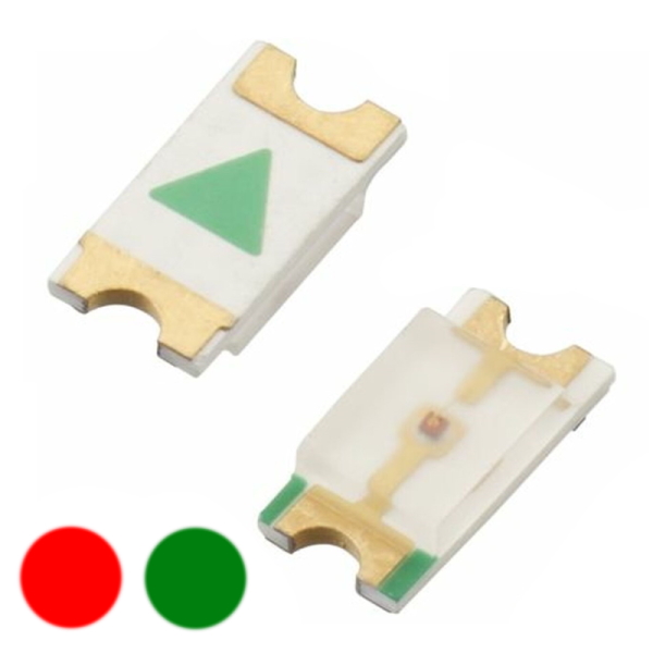 1206 (3216 metric) Red / Green Surface Mounting LED 3.2mm x 1.6mm x 0.8mm