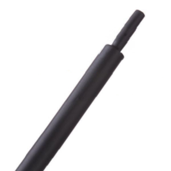 Black 1.2mm x 1.0m Heat Shrink Tube 2:1 Ratio