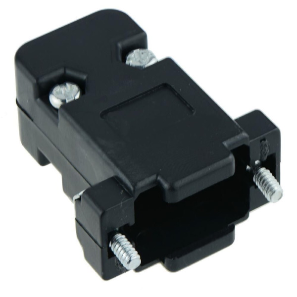 Black 9 Pin D Sub Connector Cover Hood