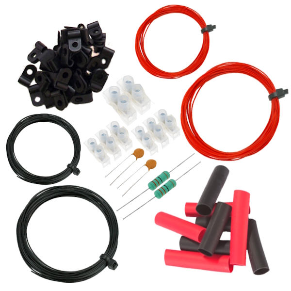 DCC Power Bus Starter Kit for Micro Layouts With Heat Shrink