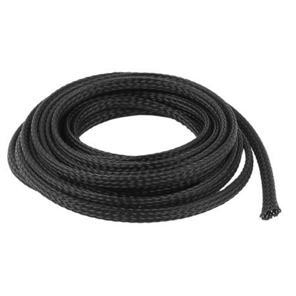 5m of Black 8mm Expandable Cable Sleeve
