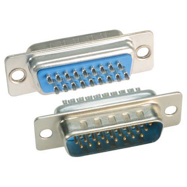 Panel Mounting 26 Pin High Density D Sub Connector Plug