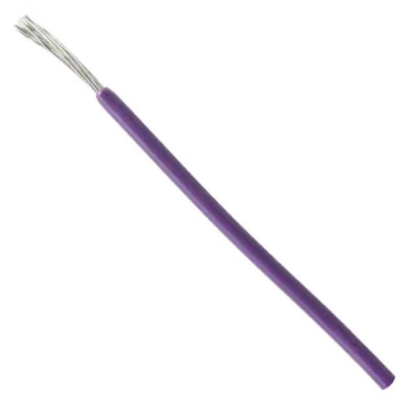 1 Metre Coil 7/0.127 mm Purple Fine Equipment Wire