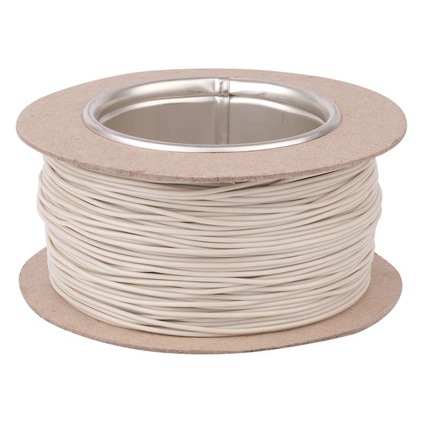 White 100m Reel of 7/0.2 Stranded Layout Equipment Wire