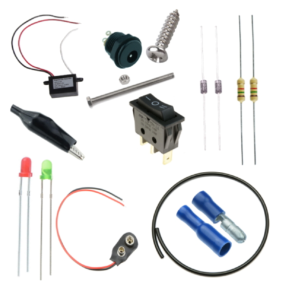 Homemade Static Grass Applicator Battery and 12v PSU Wiring Kit