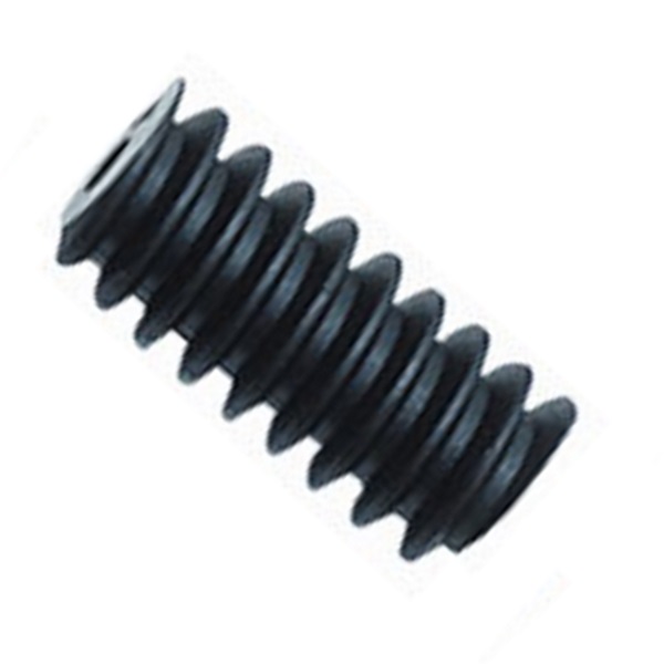 Black Plastic Worm Gear 4mm Centre Bore