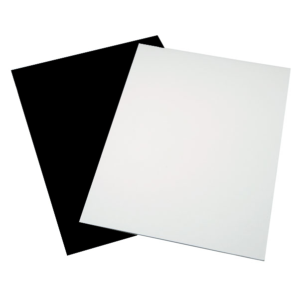 Sheet A4 Black / White Mount board