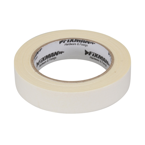 Low Tack Masking Tape Beige 25mm x 50m Roll