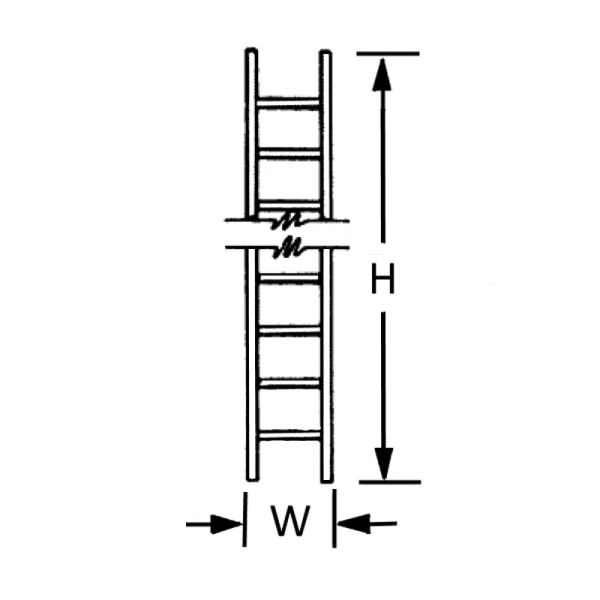 Plastruct Fineline LS2 2mm ft N Scale Ladders