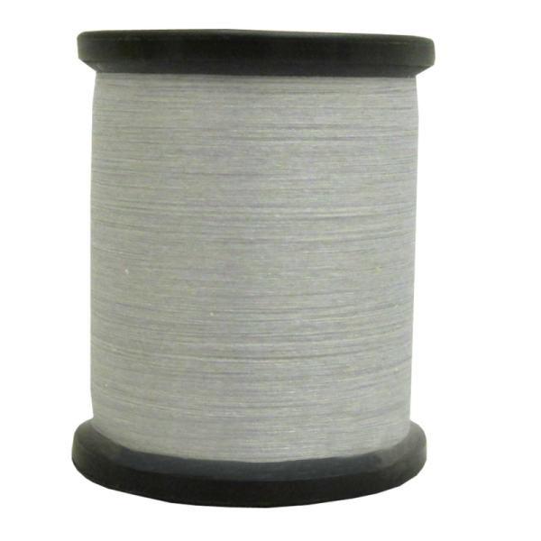 Single Ply Silver Coloured Lightly Waxed Thread 8/0