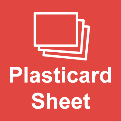 Plasticard sheet