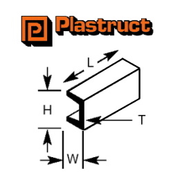 Plastruct fineline U Section
