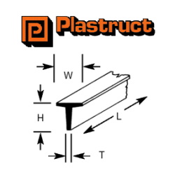 Plastruct Fineline T Section