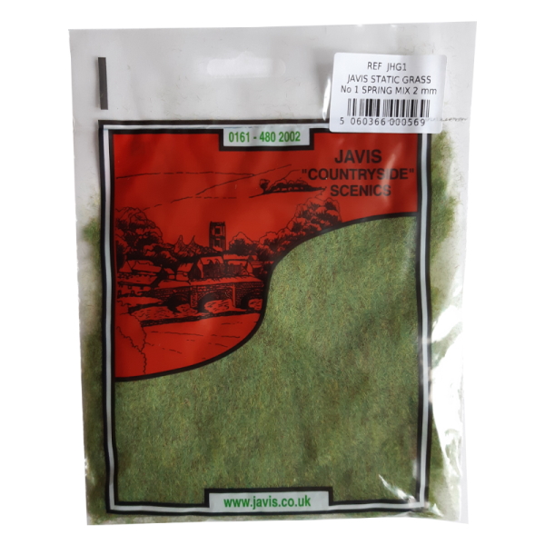 Javis JHG5 1 x Bag Static Hairy Grass Spring Green Mix 6mm 1st Class Post 