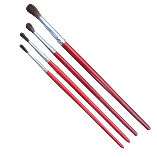 Railwayscenics Touch Up Paint Brushes Set 4 Assorted