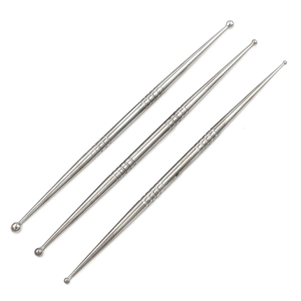 Double Ended Stainless Steel Embossing Tool Set 3 Pieces