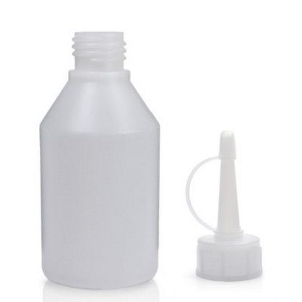 150ml HDPE Bottle with 28mm Glue Style Spout