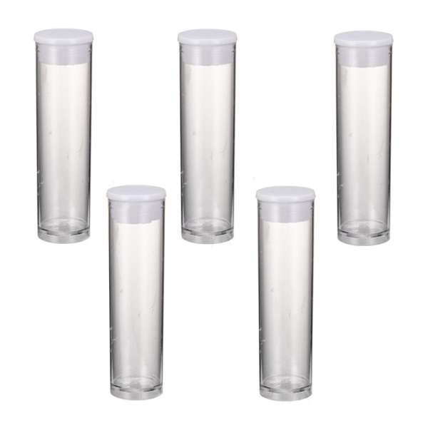 2ml Clear Plastic Flat Bottomed Tube and Lid Pkt 5