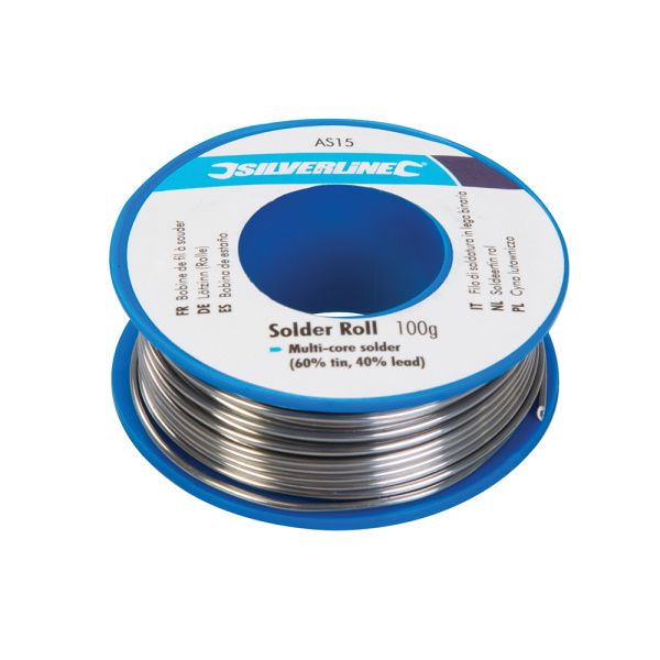 Silverline AS15 100g 60:40 Tin / Lead Mix Solder